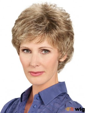 6 inch Short Wavy Brown Stylish Lace Front Wigs