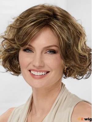 Best Blonde Synthetic Wavy Best Medium Wigs