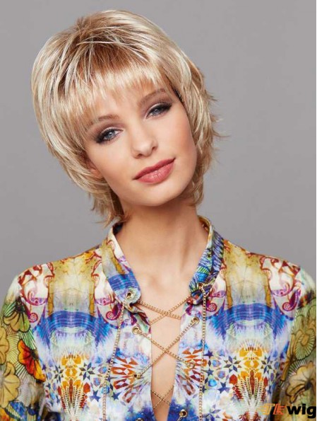 Short Straight Blonde Better Lace Wigs