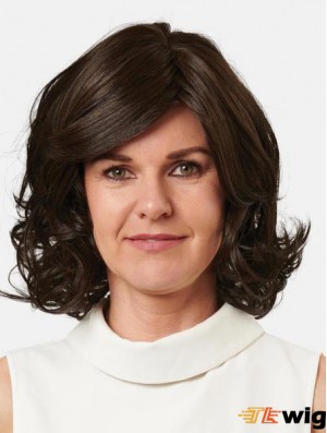 12 inch Monofilament Bobs Brown Synthetic Wigs