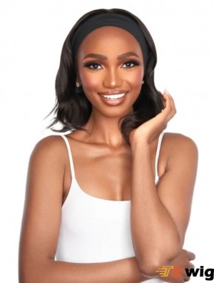 Natural Human Hair Headband Straight Wigs