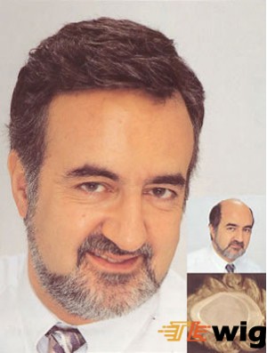 Men's Toupees For Sale With Lace Front Short Length Straight Style