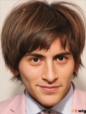 Short Straight Buy Men's Toupee
