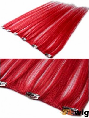 Sleek Black Straight Remy Human Hair Clip In Hair Extensions