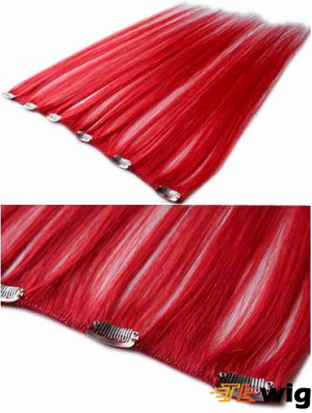 Sleek Black Straight Remy Human Hair Clip In Hair Extensions