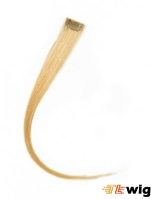 Trendy Blonde Straight Remy Human Hair Clip In Hair Extensions