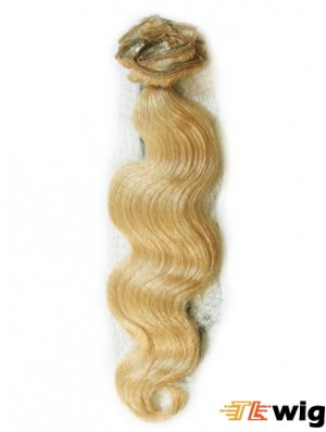 Blonde Wavy Gorgeous Remy Human Hair Tape In Hair Extensions