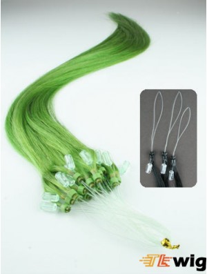 Amazing Black Straight Micro Loop Ring Hair Extensions