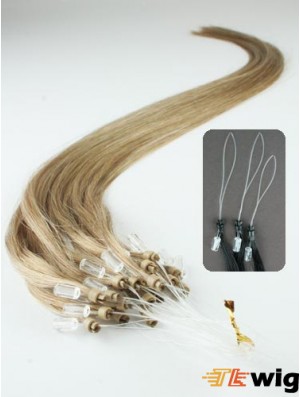 Good Blonde Straight Micro Loop Ring Hair Extensions