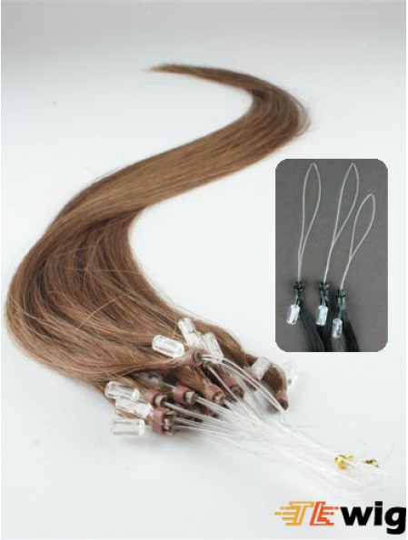 Style Brown Straight Micro Loop Ring Hair Extensions