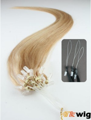 Gorgeous Blonde Straight Micro Loop Ring Hair Extensions