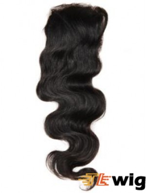 Online Black Long Wavy Lace Closures