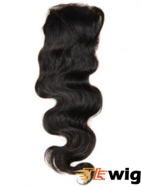 Online Black Long Wavy Lace Closures