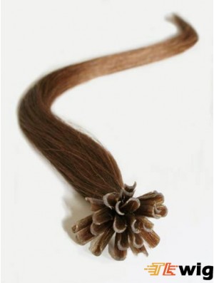 Brown Straight Cheapest Nail/U Tip Hair Extensions