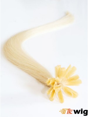 Blonde Straight Gorgeous Nail/U Tip Hair Extensions