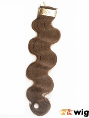 Brown Wavy Stick/I Tip Hair Extensions