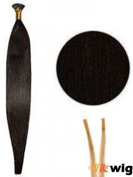 Black Straight Stick/I Tip Hair Extensions