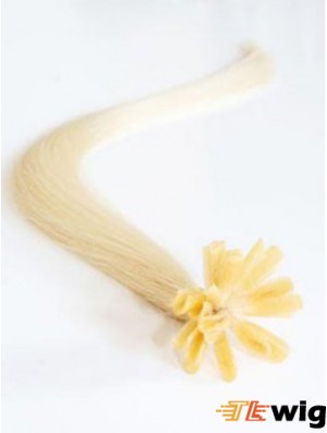 Blonde Straight Exquisite Nail/U Tip Hair Extensions