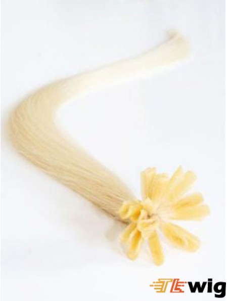 Blonde Straight Exquisite Nail/U Tip Hair Extensions