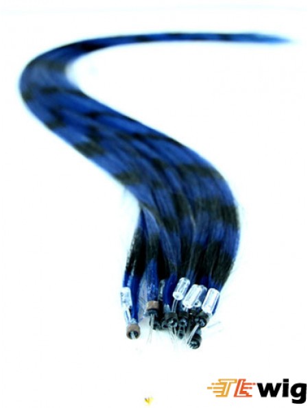 Durable Black Straight Micro Loop Ring Hair Extensions