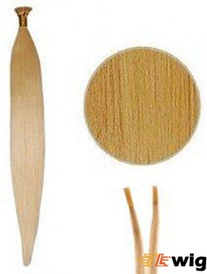 Blonde Straight Stick/I Tip Hair Extensions