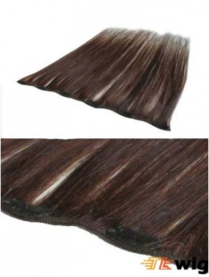 Discount Auburn Straight Remy Human Hair Clip In Hair Extensions