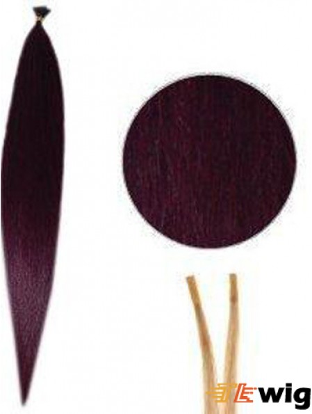Red Straight Stick/I Tip Hair Extensions