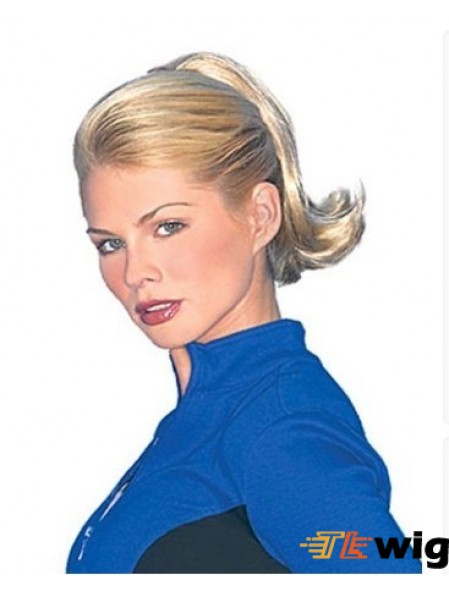 Natural Straight Blonde Ponytails