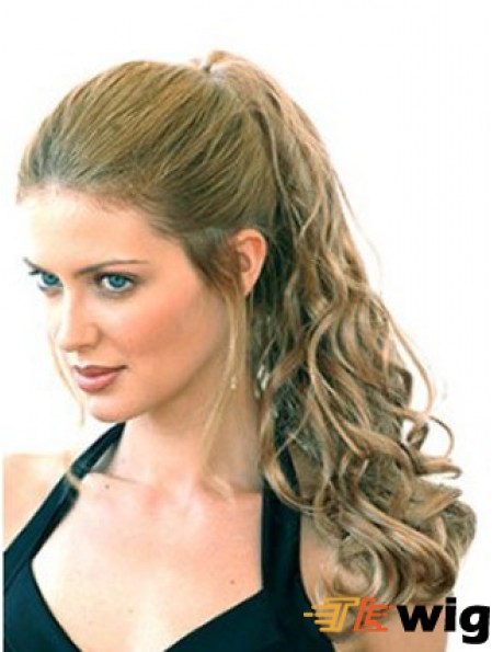 Fabulous Curly Blonde Ponytails