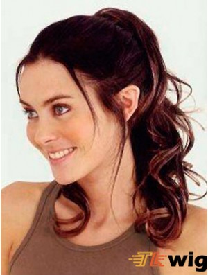 Trendy Wavy Auburn Ponytails