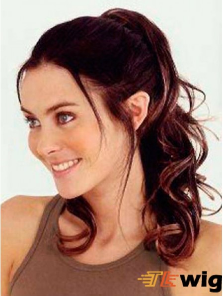 Trendy Wavy Auburn Ponytails