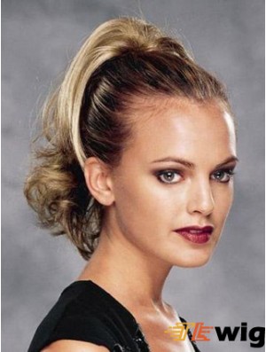 Fashion Curly Blonde Ponytails