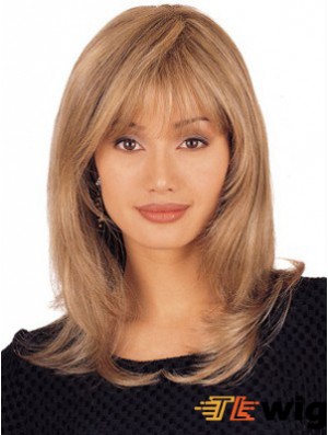 Straight Human Hair Lace Wigs Layered Cut