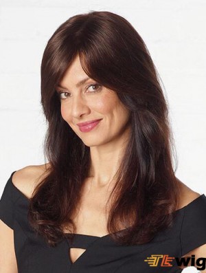Wavy Layered Lace Front Flexibility 16 inch Auburn Long Wigs