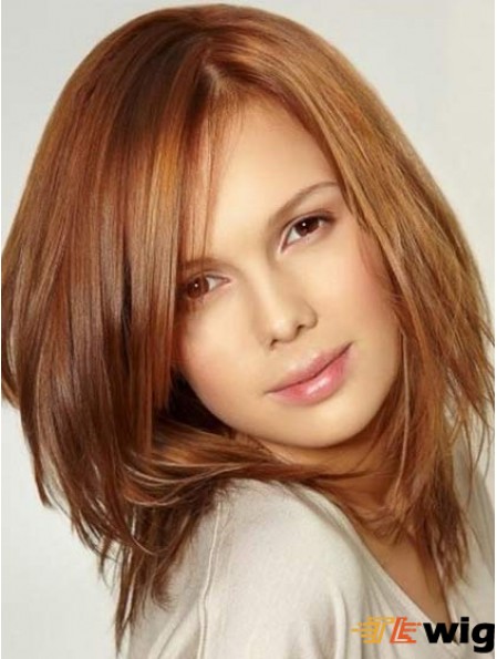Human Hair Mono Top Wigs UK With Lace Front Layered Cut