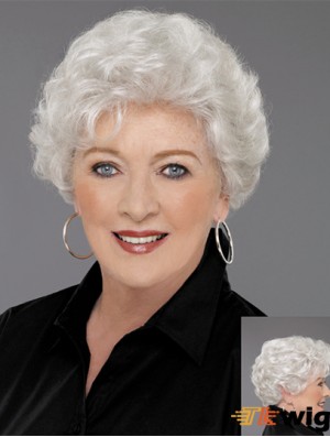 Human Hair Wigs For Older Women Wavy Style