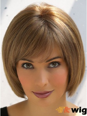 Synthetic Bob Lace Wigs Bobs Cut Short Length With Capless