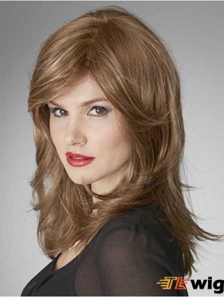 Monofilament Wavy Layered Shoulder Length 16 inch Cheapest Human Hair Wigs