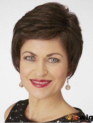 Full Lace Wigs UK Black Color Short Length Classic Cut