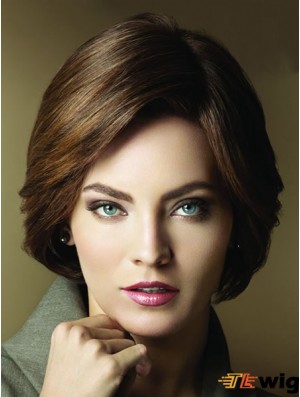 Layered Short Brown Straight Popular Petite Wigs