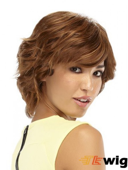 Wavy Auburn Style Short Classic Wigs
