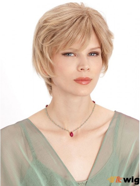 Monofilament Straight Layered Chin Length 8 inch Incredible Human Hair Wigs