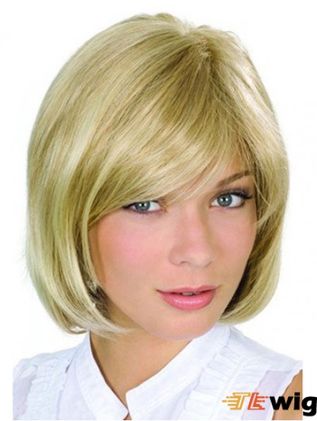 Chin Length Blonde High Quality 10 inch Wavy Bob Wigs
