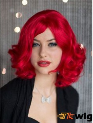 Capless Wavy Without Bangs Shoulder Length 14 inch Fashion Human Hair Wigs