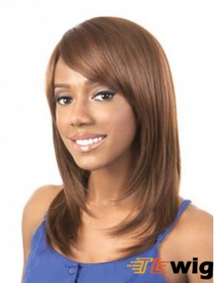 Brown African Woman Wigs Shoulder Length