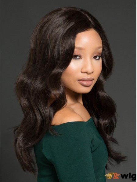 African American Wigs With Remy Human Full Lace Wavy Style