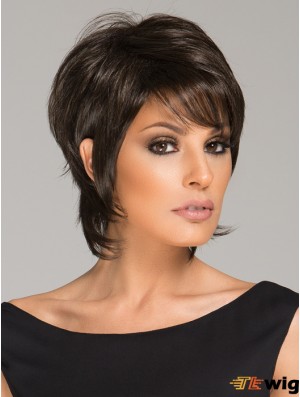 6 inch Black Lace Front Wigs For Black Women