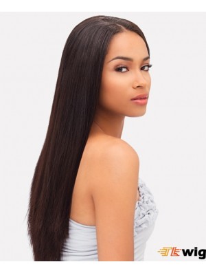 Long Auburn Yaki Without Bangs Cheap African American Wigs