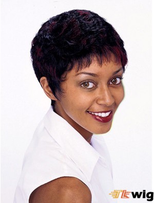 Short Wigs For African American Women Curly Style Auburn Color Bobcuts