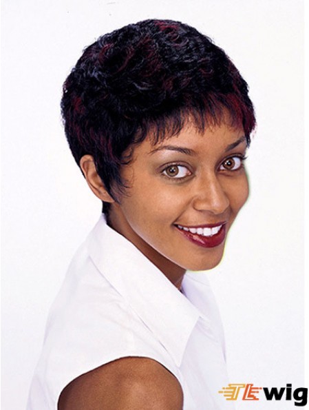 Short Wigs For African American Women Curly Style Auburn Color Bobcuts